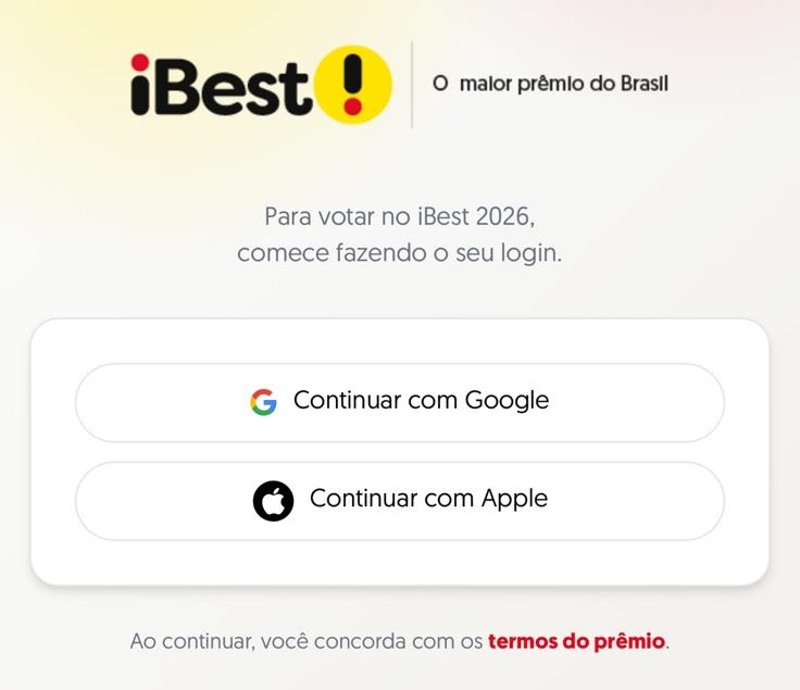 Passo 3: login com Google ou Apple